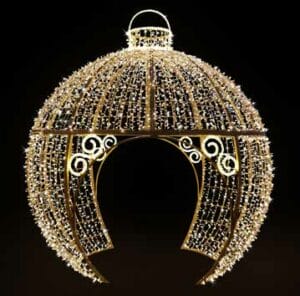 12' Cinderella Walkthrough Ornament Holiday Light Display