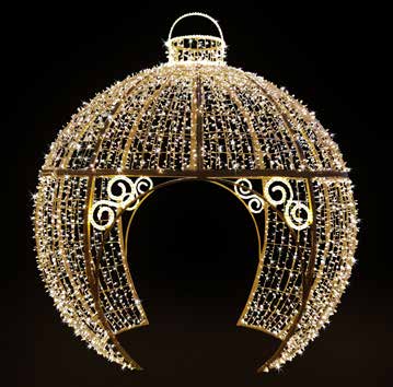 12' Cinderella Walkthrough Ornament Holiday Light Display