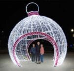 18' Tilted Walkthrough Ornament Holiday Light Display