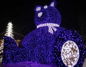 16' 3D Teddy Bear Holiday Lighting Display