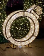 4' Majestic Twinkle Ornament Holiday Light Display