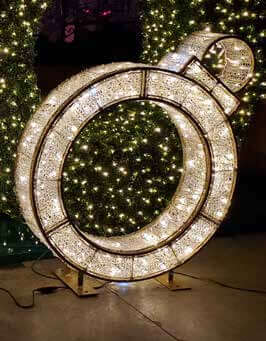4' Majestic Twinkle Ornament Holiday Light Display