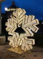 4' Majestic Twinkle Snowflake Holiday Light Display