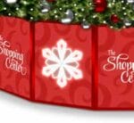 4' Panel Tree Base Skin With Illuminated Snowflakes