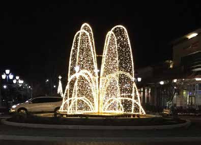 20' Cascading Fountain Dimensional Display