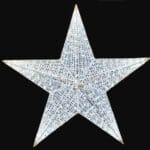 7' Full 3D PVC Mesh Star Holiday Lighting Display