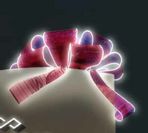 Giant Multi-Loop Bow Holiday Lighting Display