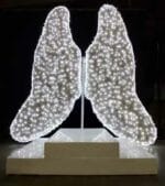 10' Heavenly Angel Wings Selfie Station Holiday Light Display
