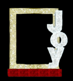 Joy Picture Frame Photo Op Holiday Light Display