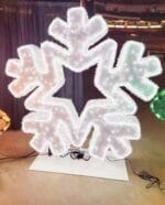 6' Majestic Garland Snowflake Holiday Light Display