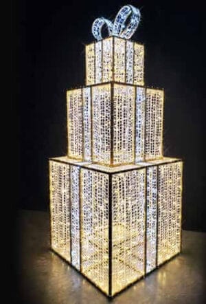 9' Majestic Packages Holiday Light Display