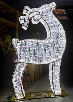 Majestic Twinkle Deer Holiday Light Display