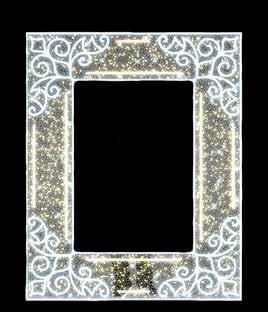 Creative Displays Henri Nouveau Photo Frames Holiday Light Display