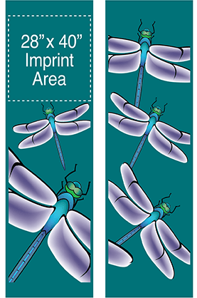 Dancing Dragonflies Street Banner Set 03411