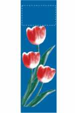 Real Red Tulips Street Banner 05312