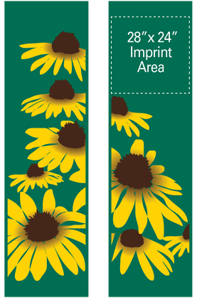 Yellow Cone Sunflowers Street Banner Set 06313