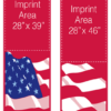 Red Patriot Flag Street Banner Set 07308
