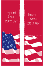 Red Patriot Flag Street Banner Set 07308