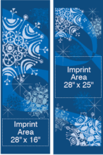 Swirling Snow At Night Street Banner Set 07321