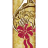 Gold Antique Horn Street Banner 07932