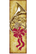 Gold Antique Horn Street Banner 07932
