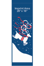 Ribbon Reindeer On Snow Street Banner 08216