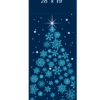 Modern Snowflake Tree Street Banner 08218