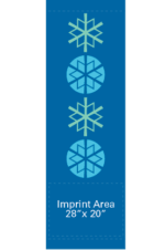 Stacked Snowflakes Street Banner 08223