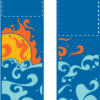 Sun And Sea Swirls Street Banner Set 08301