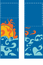 Sun And Sea Swirls Street Banner Set 08301