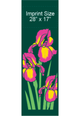 Iris In Fields Street Banner 08314_30x94