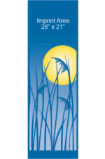 Summer Reeds At Night Street Banner 09210