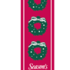 Classic Holiday Wreath Trio Street Banner 09225
