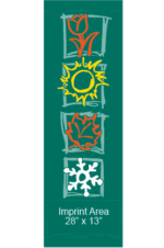 Four Festive Green Seasons Street Banner 09304