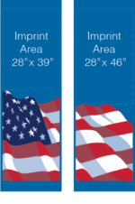 Blue Patriot Flag Street Banner Set 09305