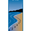 Footprints On Beach Street Banner 09309_30x94