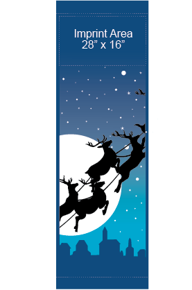 Reindeer Christmas Journey Street Banner 09315