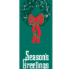 Festive & Fancy Green Wreath Street Banner 09326