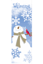 Country Snowman With Bird Street Banner 09936