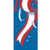 Waving Patriotic Ribbons Street Banner 10202