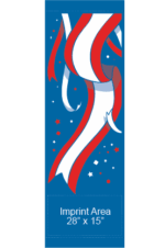 Waving Patriotic Ribbons Street Banner 10202
