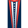 Red White And Blue Patriot Cone Street Banner 10214