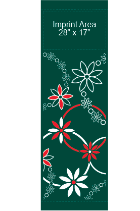 Modern Flower Wreath Street Banner 10217