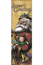 Antique Santa With Toys Street Banner 10937
