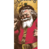 Antique Santa With Telephone Street Banner 10938