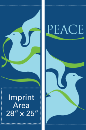 Grey Doves Of Peace Street Banner Set 11219