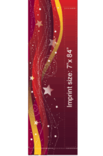 Red And Gold Streamers Street Banner 11940