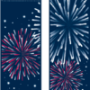 July Fireworks Street Banner Set 12205