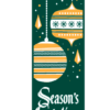 Gold Retro Ornaments Street Banner 12220