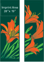 Daylilies In The Wind Street Banner Set